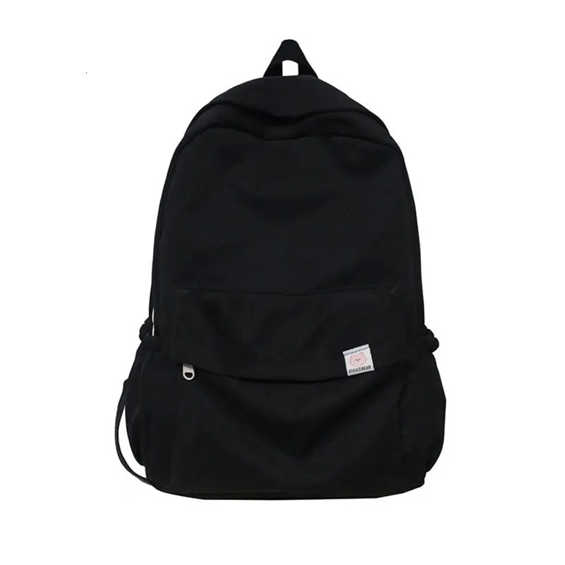 Backpack Soft Sister Solid Color Large Capacity Student Schoolbag School Season College Students Ins y240914Z