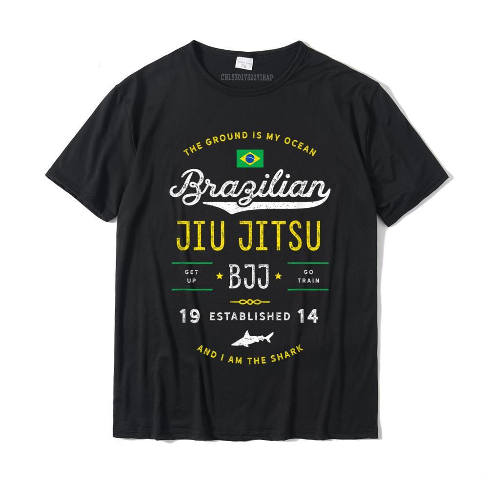 Ocean Jiu Jitsu Shirt For BJJ Jujitsu Gift New Arrival Mens T Shirts Group Tops Shirt Cotton Slim Fit L260508