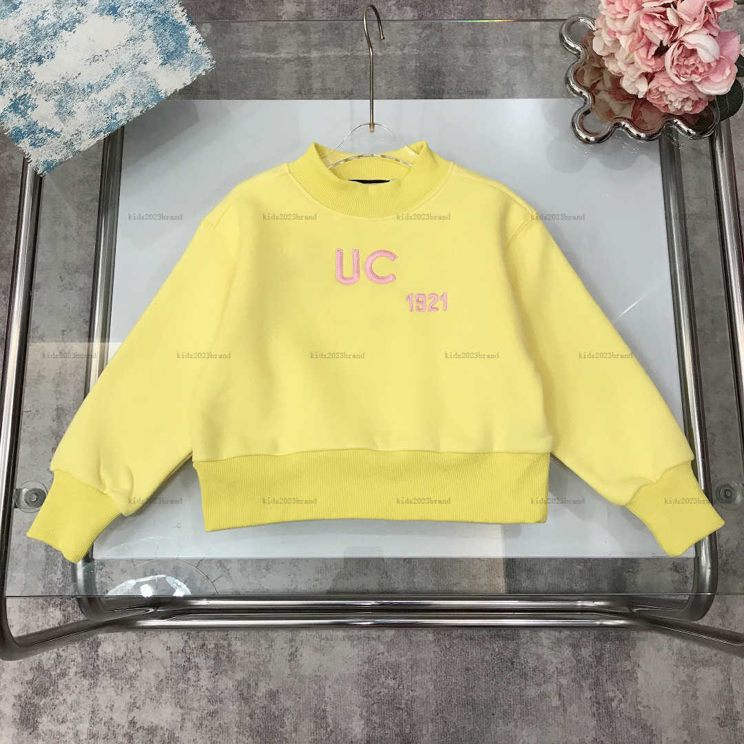 New baby Hoodies Embroidered letters Autumn child sweater kids designer clothes Size 100-150 CM Bright color Boys girl sweatshirts-image-1020600173