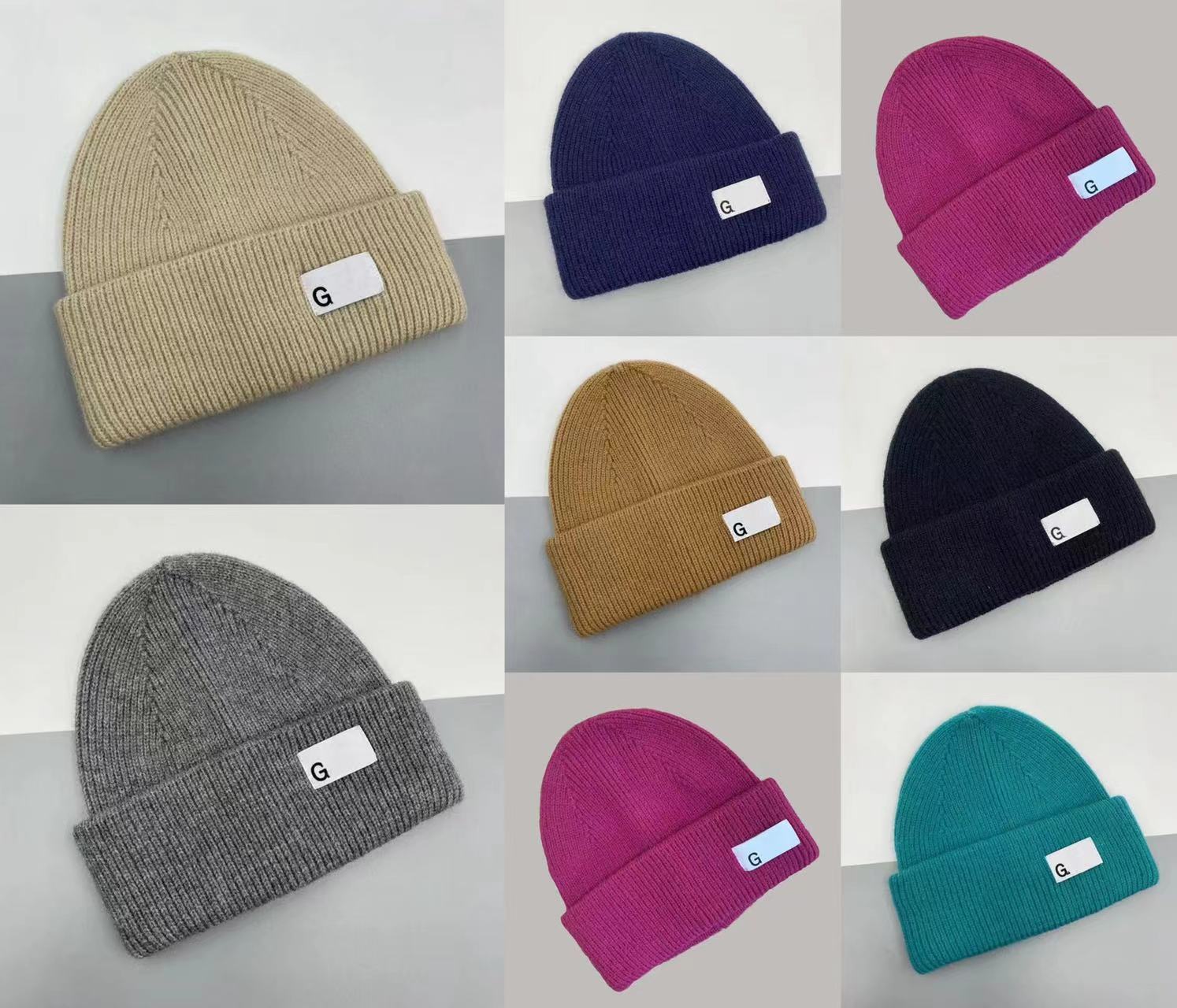 Designer Knitted Beanie hat Men And Women outdoor casual thermal pullover hats Elastic knitted hats for men women have good thermal quality
