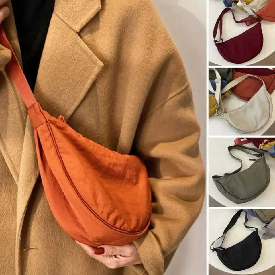 Summer New Nylon Waterproof All match Messenger Dumpling Men and Women Multi color High quality Shoulder Bag Z240919
