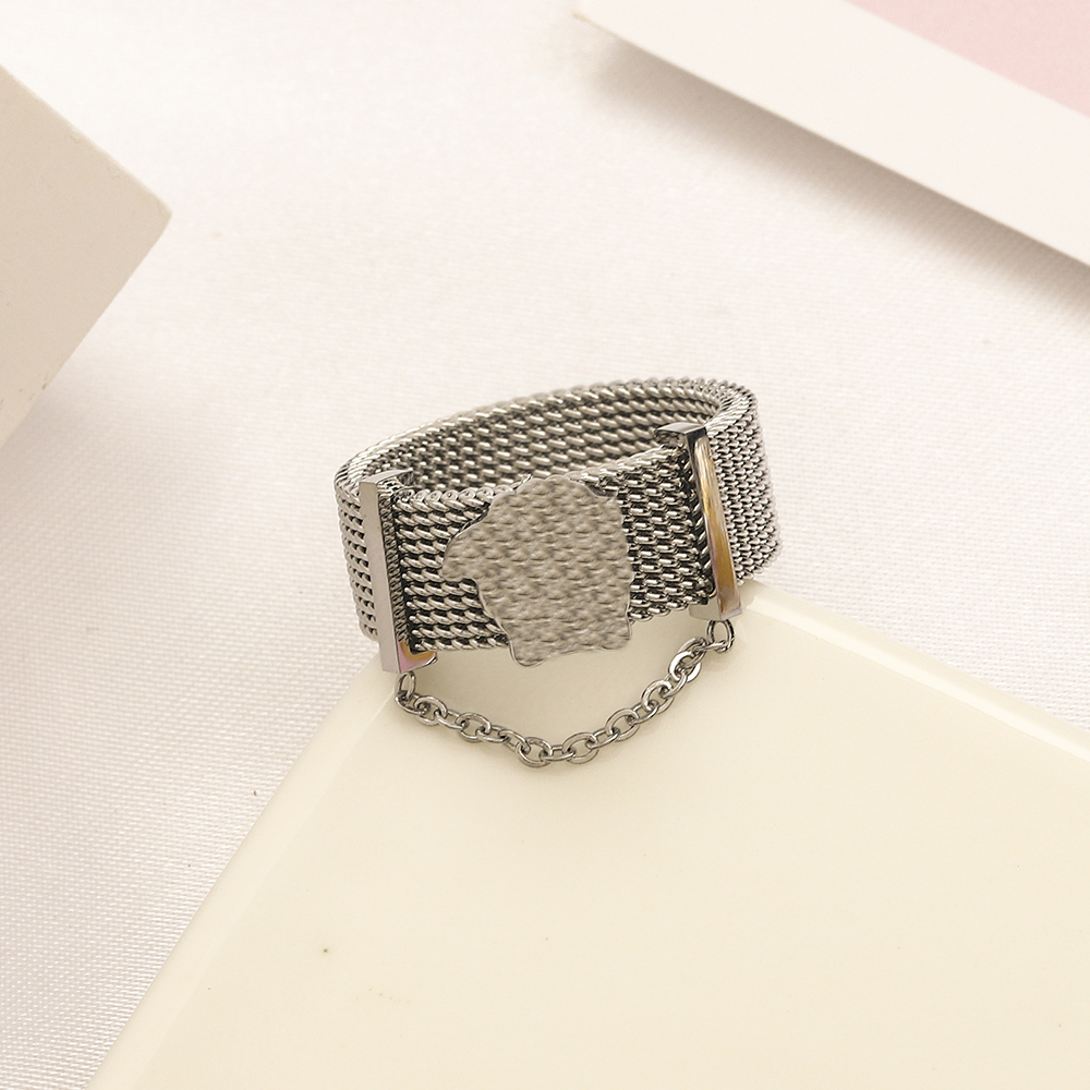 Fashion Luxury Wedding Rings Designer Animal Ring Stainless Steel 18k Gold Plated 925 Silver Ring Womens Love Jewelry Couple Family Accessories-image-849858382