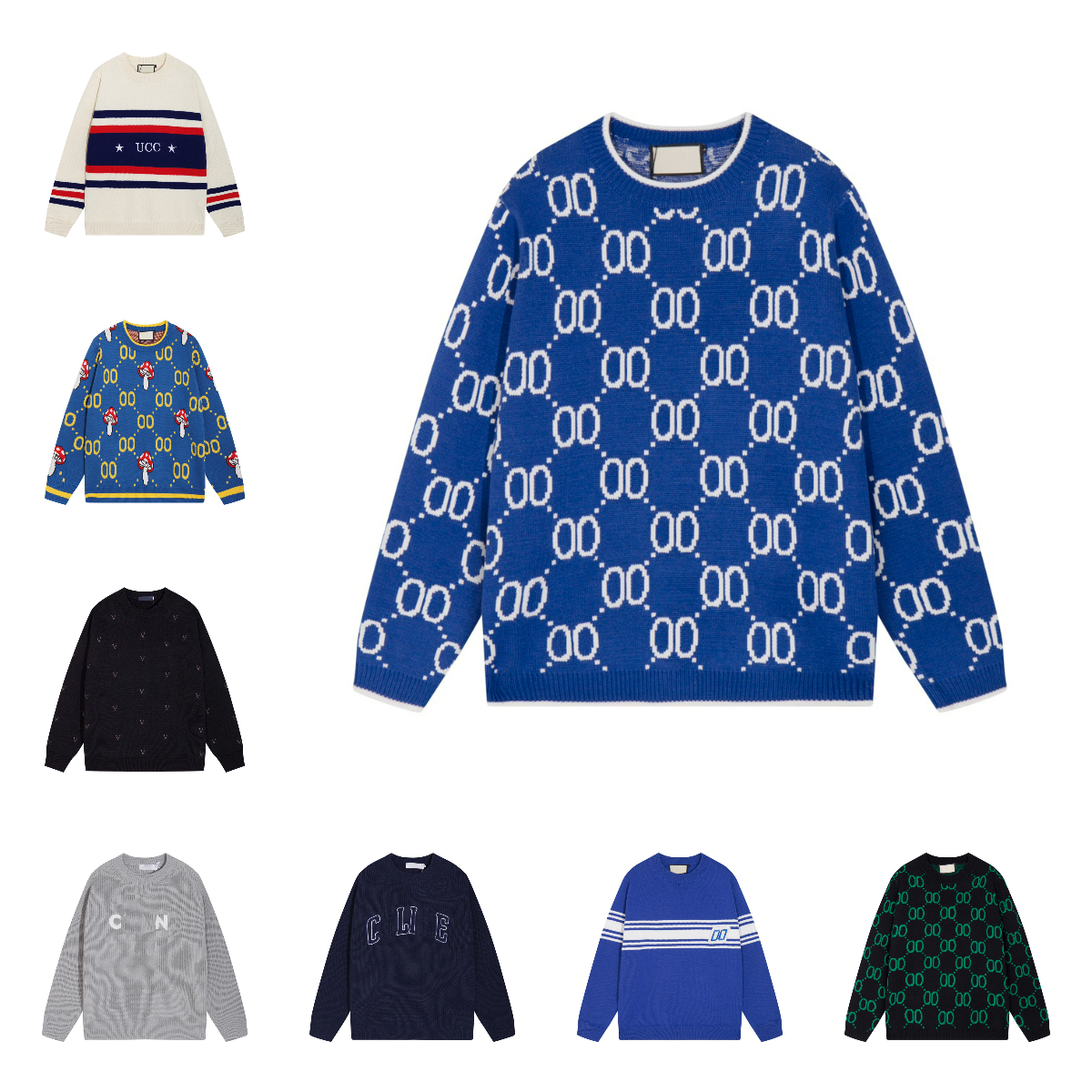 Designer Hoodie Mens Long Sle Knit Sweater Fashionable Embroidery Garment for Winter Sizes S-2XL Z250704