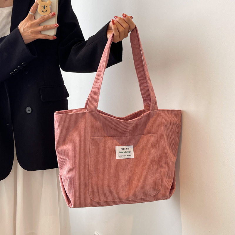 new leisure model Large Capacity Corduroy Shoulder Bag wrap New Fashion Simple Handbag Leisure Student Side Bags for Woman trend Free Shipping