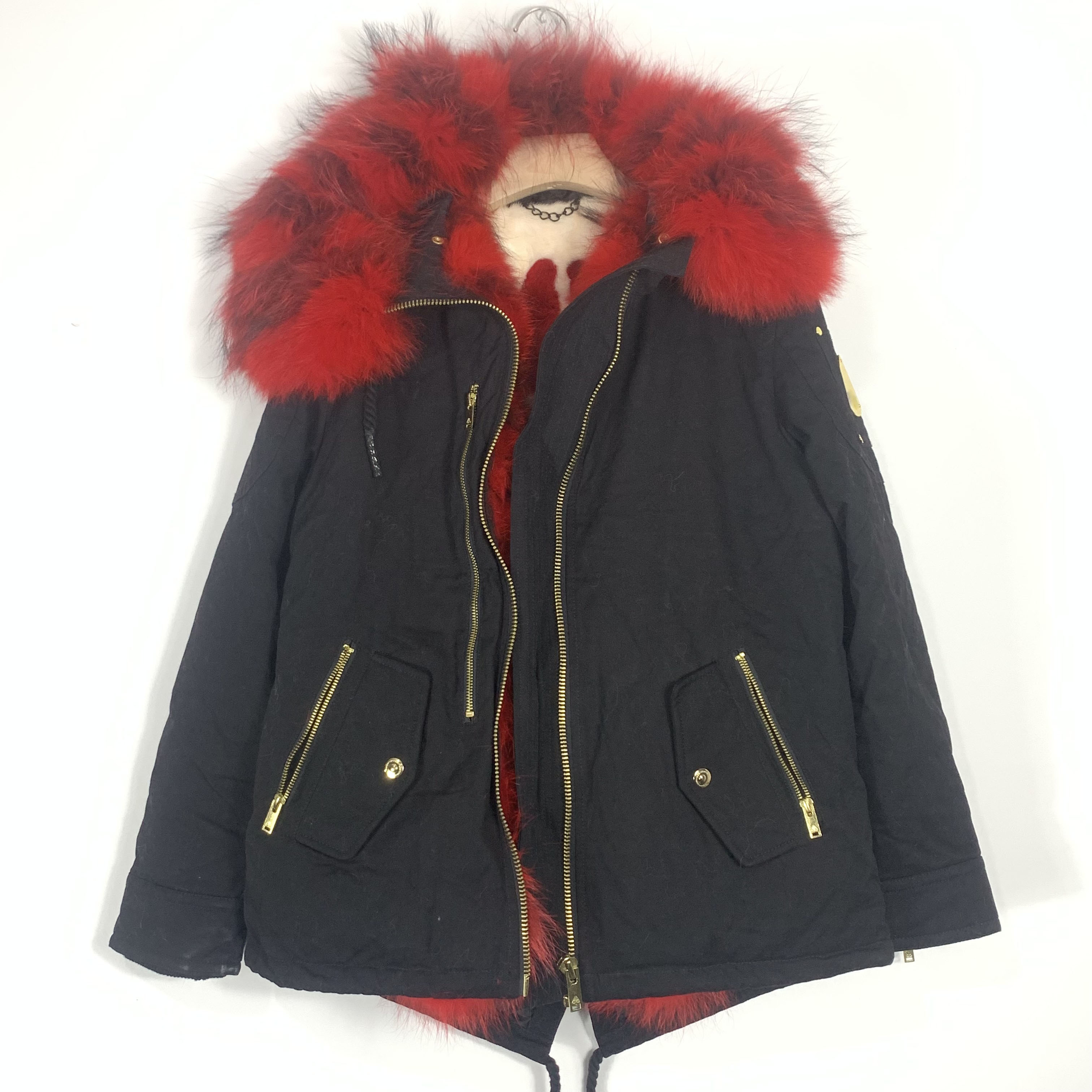 Designer Vestes pour hommes grosse fourrure avec logo