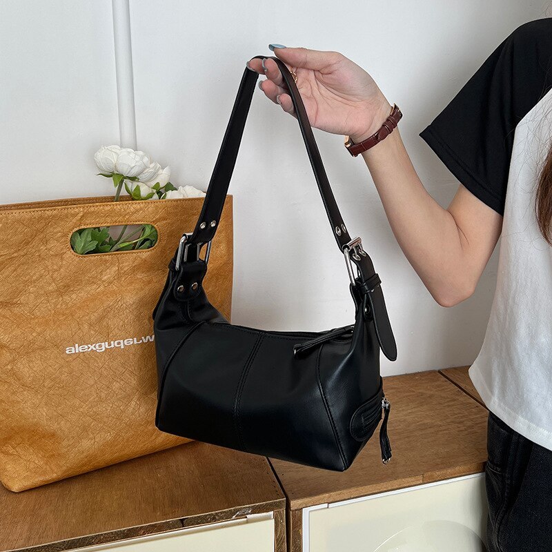 new model Y wrap K Style Bag Women Trendy trend trend Motorcycle Handbag Minimalist Shoulder Purse For Girls Street Wear