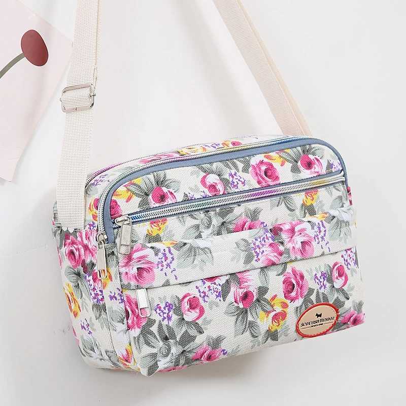 Canvas Tote Large Capacity Handbags for Female Commuting Womens Messenger Shoulder Bag Travel Handbag Z240919
