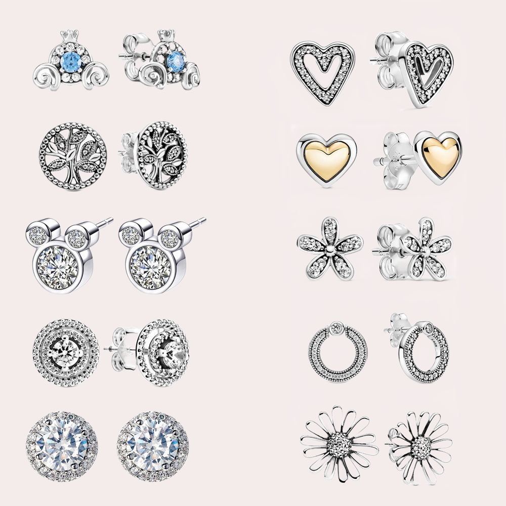 925 Sterling Silver Stud Earrings Drop-shipping Flowers Earring For Women With Box Fashion Classic designer Jewelry