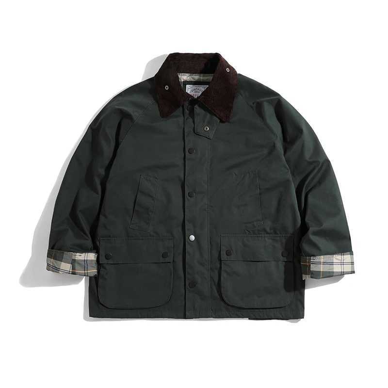 Men's Down Parkas mens hunting classic olive casual waterproof rain clothing beadnell winter ashby bedale un-wax coat parka women beaufort jack