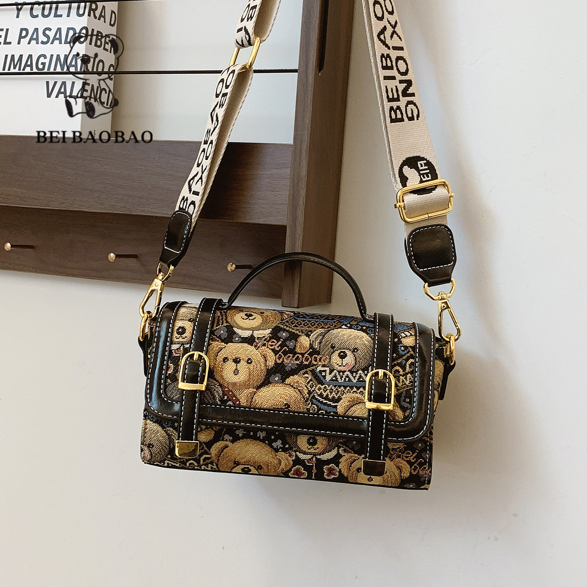 new model wrap Beibaobao New trend Versatile One Shoulder Crossbody Casual Retro Bear Classic Trendy Women s Bag Handbag fashion bag Bolso de muj