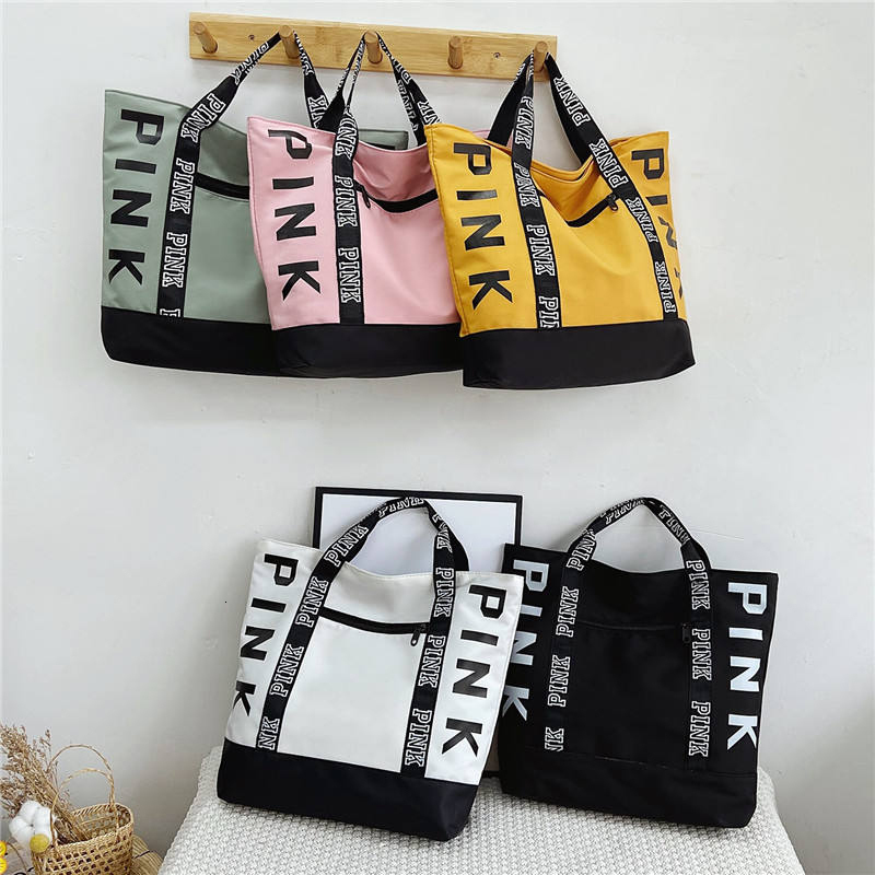 leisure trend new model Fashion Letter Strap wrap Handbags Literary handbag Nylon Tote For Women Large Capacity Shoulder Bag