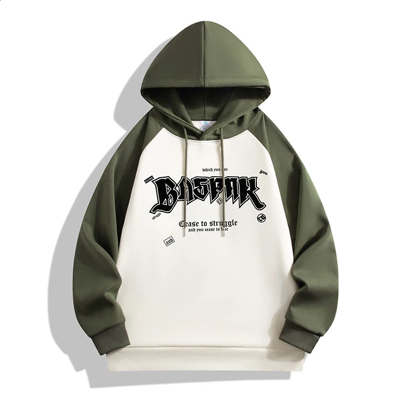 Mens cotton hoodie for spring and autumn casual hoodie youth streetwear loose zipper outdoor top hoodie 240918