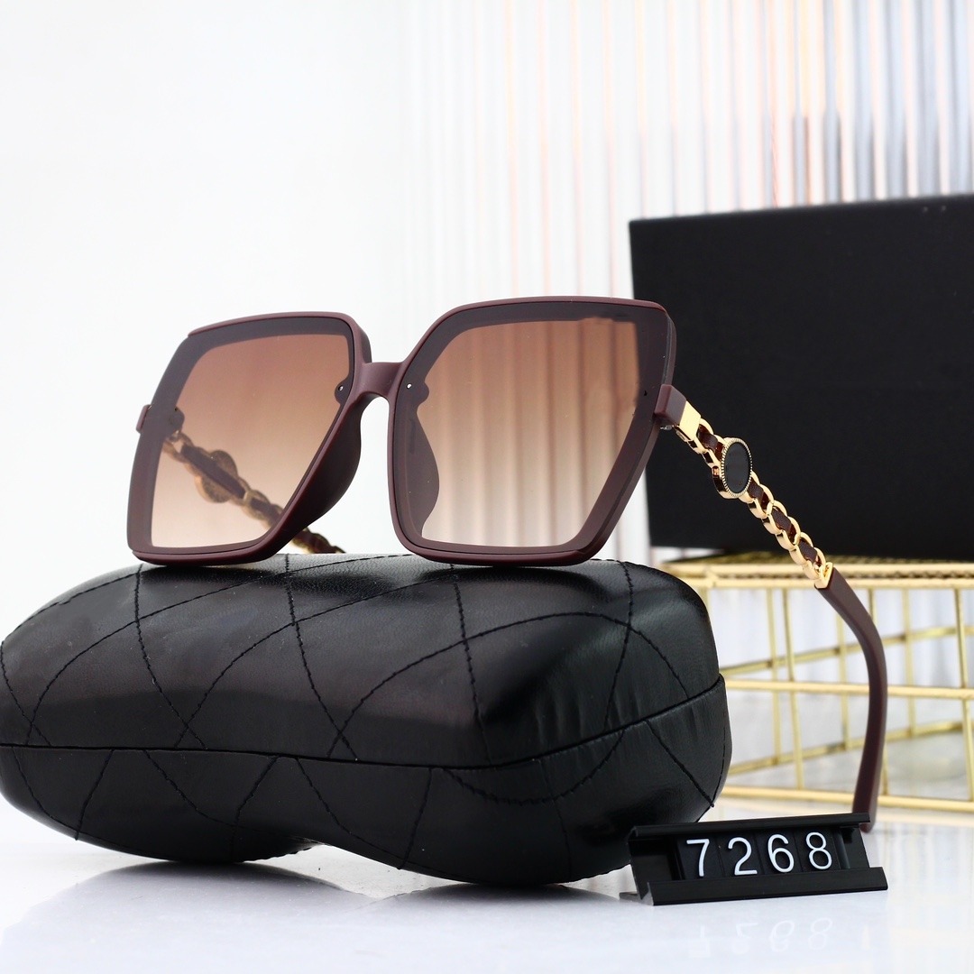 Lunettes de soleil de luxe à grand cadre de mode Design One Piece True Film Lunettes classiques de plage en plein air Lunettes de soleil miroir P