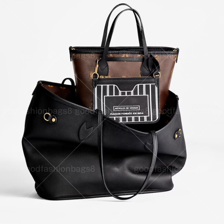 tote inside out 10A tote bags luxury designer lattice 2pcs set bag large totes bags purses genuine leather woman handbag women bags travel beach