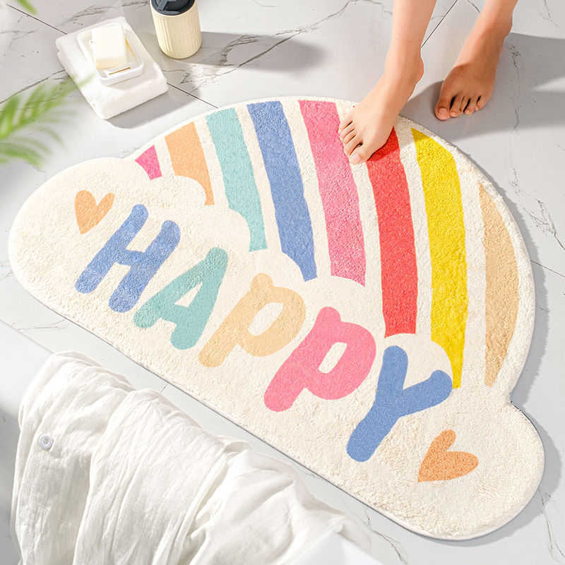 Bathroom entry absorbent floor mat toilet door mat toilet toilet door mat non-slip floor mat bedroom carpet H240921-image-983149792