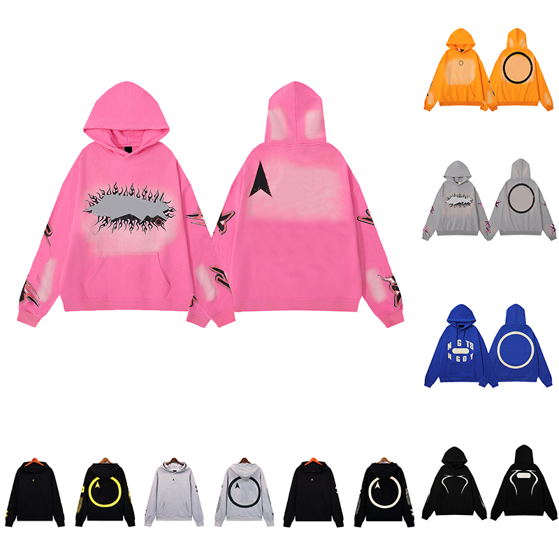 Hoodies Mens and Womens Hoodie Street Fashion Brand Women Mud Print Old Sports Pants Hoodies High-quality Sweatshirt-image-916290717