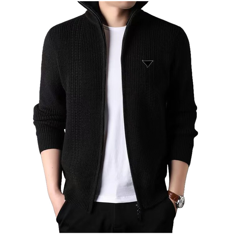 Mens Sweaters High Quality Knitted Cardigan Buttonless Casual Suits Man Clothes Long Sleeved Mens Fashion Designer Coats Jacket