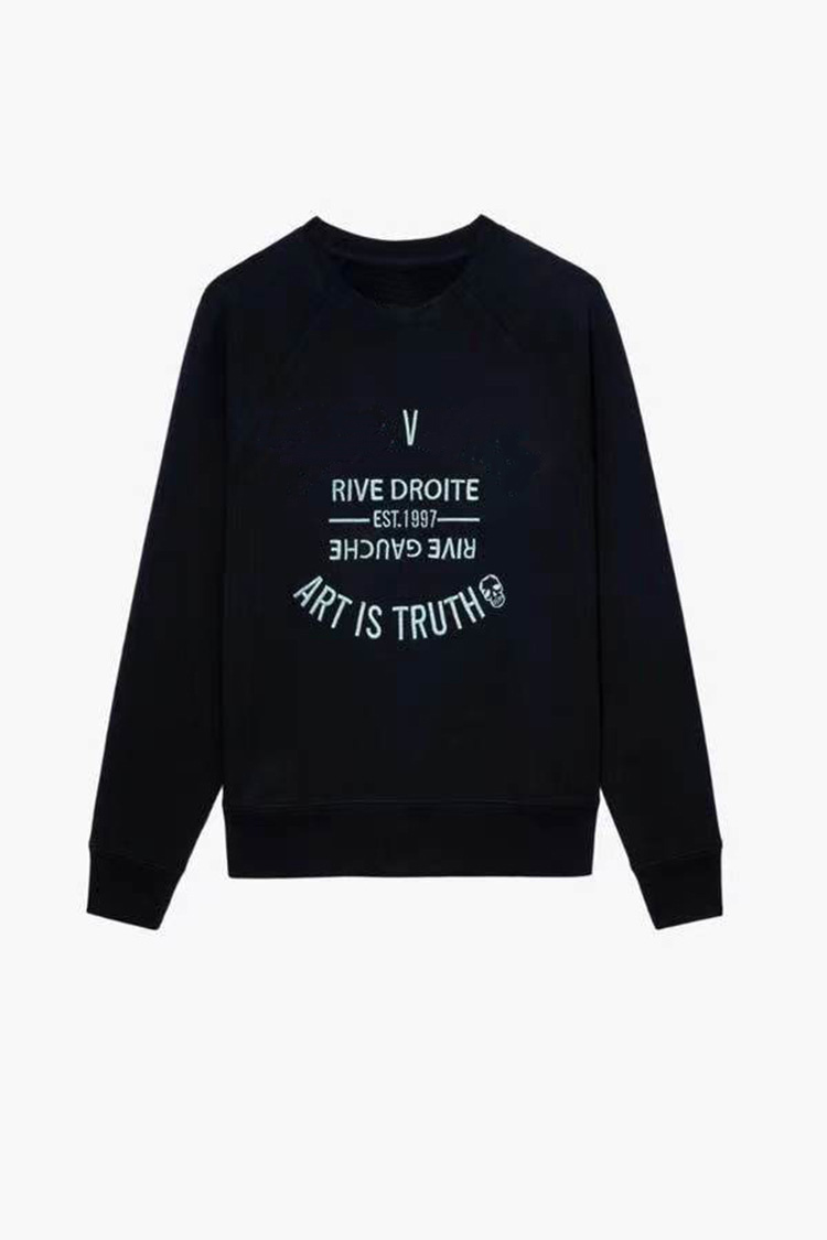 26Ss Voltaires New Niche Designer Cotton Hoodie Sweatshirt Zaddig Quality Classic Style Wing Digital Print Fleece Women's Casual Loose Hooded P