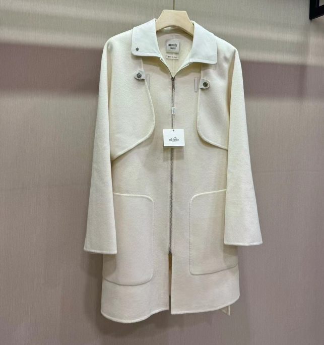 Mélange de laine pour femmes Designer H Horse Brand Cashmere Trench Trench Veste en laine Long Coat Outwear Work Horse Fashion Style High Quality