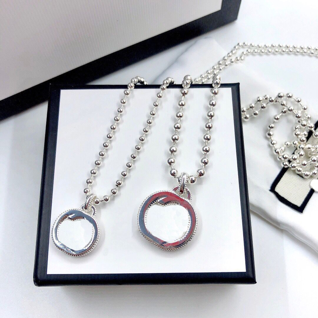925 Collier de créateur de bijoux Silver G et collier de collier de la mode à double standard Collier de mode 0111