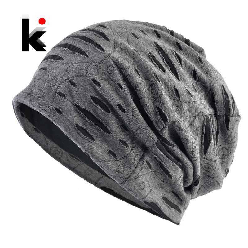 Beanie/Skull Caps Fashion Hip Hop Beanies Hats For Men Women Spring Summer Thin Bonnet Gorras Unisex Streetwear Skullies Beanie Loose Style Hats