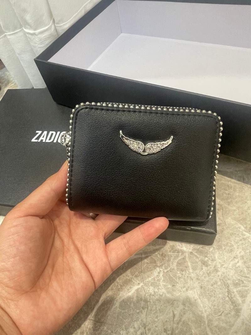 Silver Wing Designer Purses for Women Pu Leather Wallets Small Card Bag
