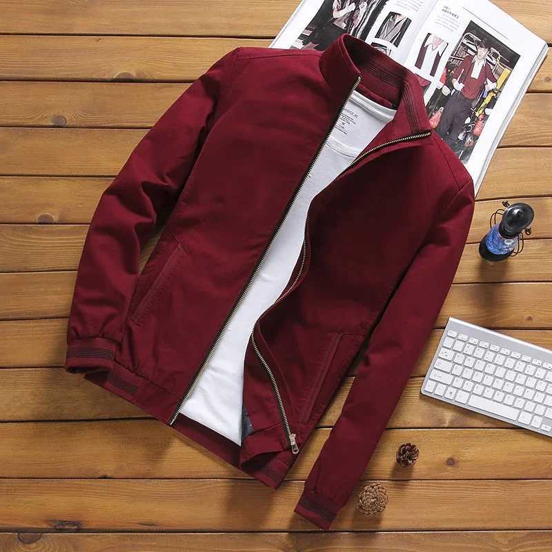 Customized mens bomber jacket casual mens jacket windproof hanger collar jacket mens ultra-thin jacket W240923