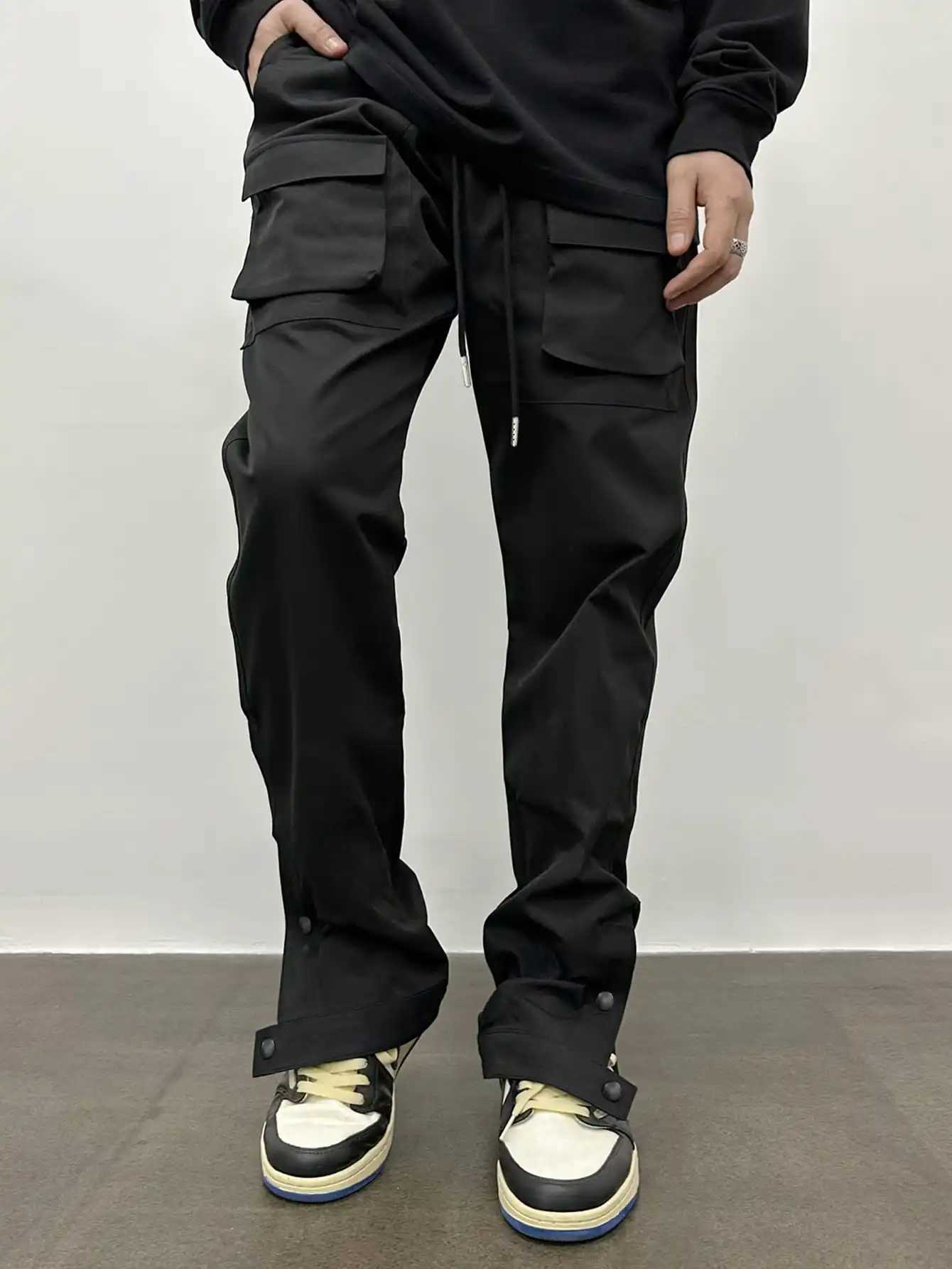 Pantalon de cargaison de mode masculine multi-rabat pour hommes pantalons extérieurs décontractés pour hommes pantalon w240923
