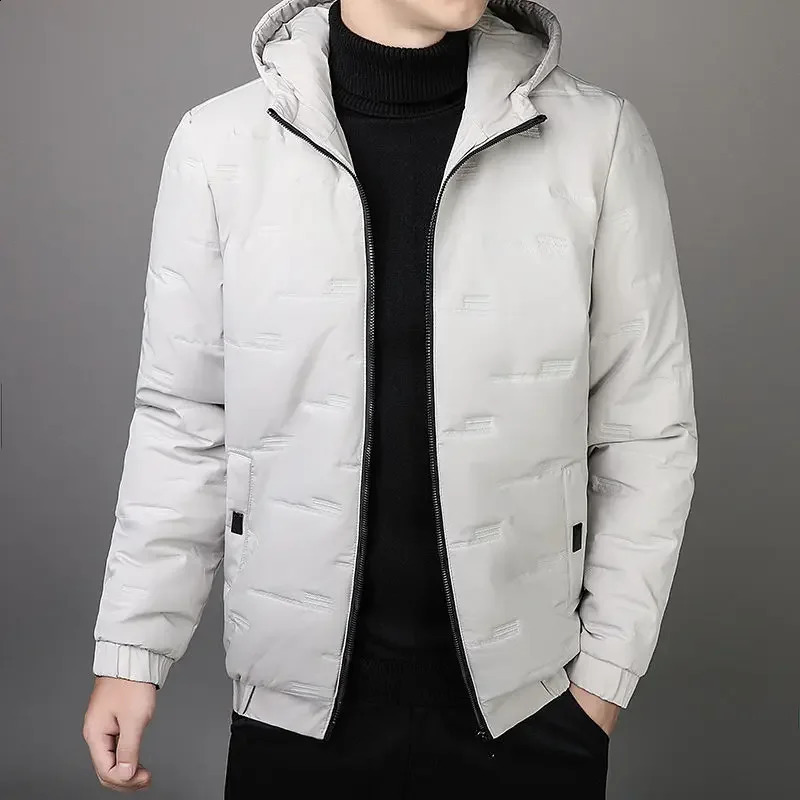 Male Padded Coats Hooded Parkas Winter Clothes Mens Down Jacket Aesthetic Padding Modern Y2k Fashion Sale Korean Style Casual 240914