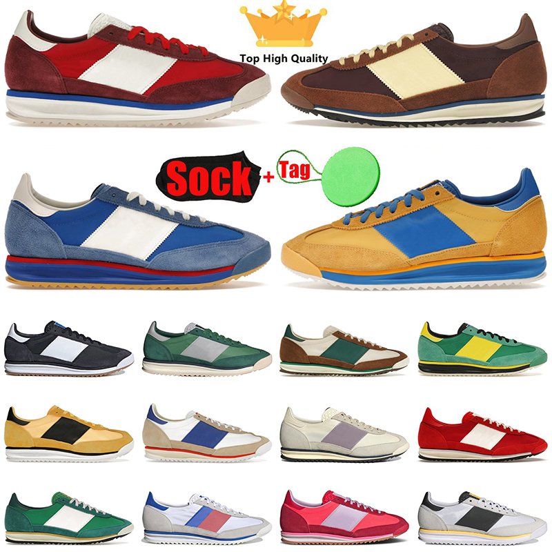 SL 72 Men Women Running Shoes Designer Sneaker Better Blue Scarlet Linen Green Yellow Brown Bright Royal Pink Man Platform Outdoor Trainers Sports S
