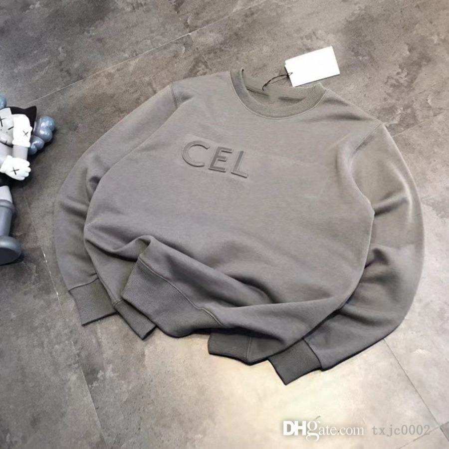 Designer à sweteurs de nouveaux pulls molletonnés de nouveau swshirts unisexe et d'automne cel en acier en relief lettre en boucle en boucle en b