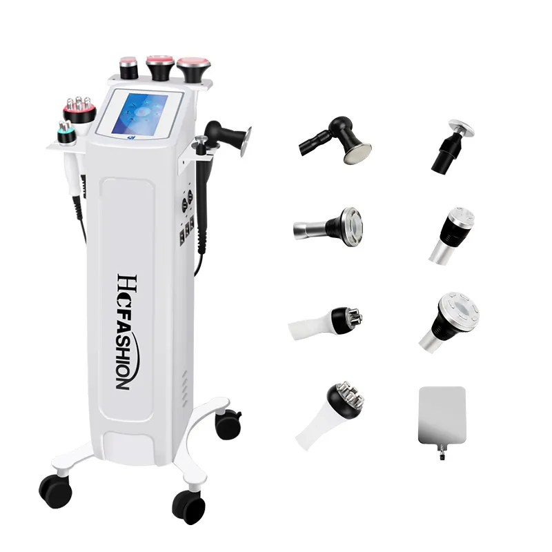 Le plus récent 7 en 1 vide rf 90k cavitation ultrasonique minceur Ret Cet RF peau serrant la machine amincissante de corps de cavitation sous vid