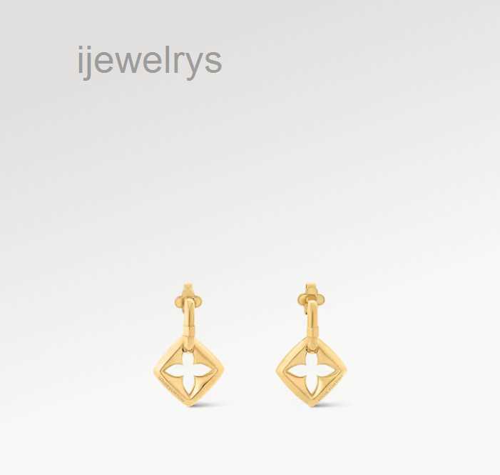Bijoux de créateurs avec boîte de boucles d'oreilles en boîte or de la marque de conception de fleurs de conception de boucles d'oreilles d'amour