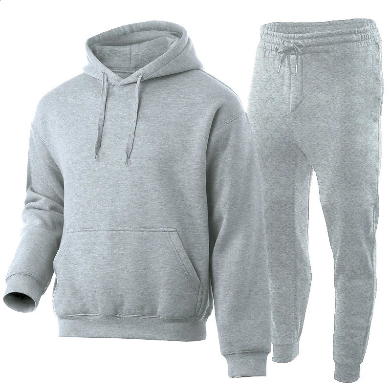 Pantaloni con cappuccio 2 pezzi set da basket pullover maschile abbigliamento per la felpa da pista da donna abiti da abbigliamento sportivo per uom
