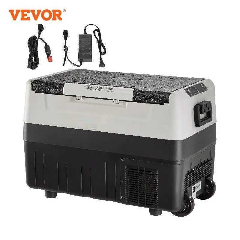 Car Refrigerator VEVOR 35L/45L/55L portable foldable handheld car refrigerant with wheel compressor freezer used for camping picnicking car famil-image-982375669