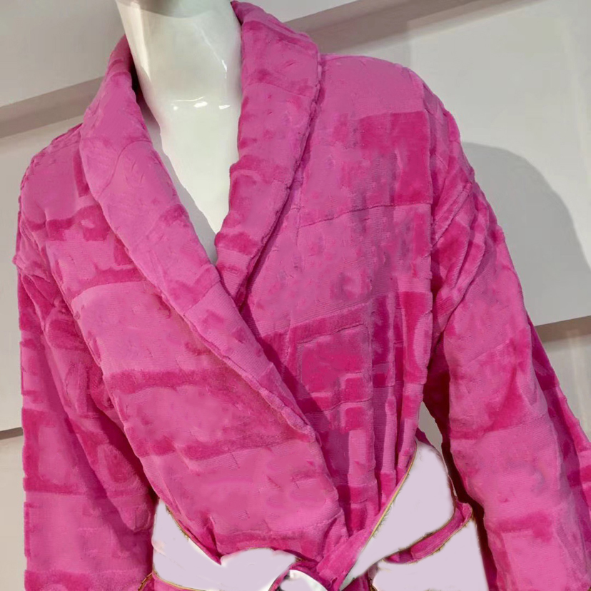 Peignoir en coton classique de luxe masculin pour hommes et femmes marques de sommiers kimono robes de bain chaud à la maison porter des peignoir