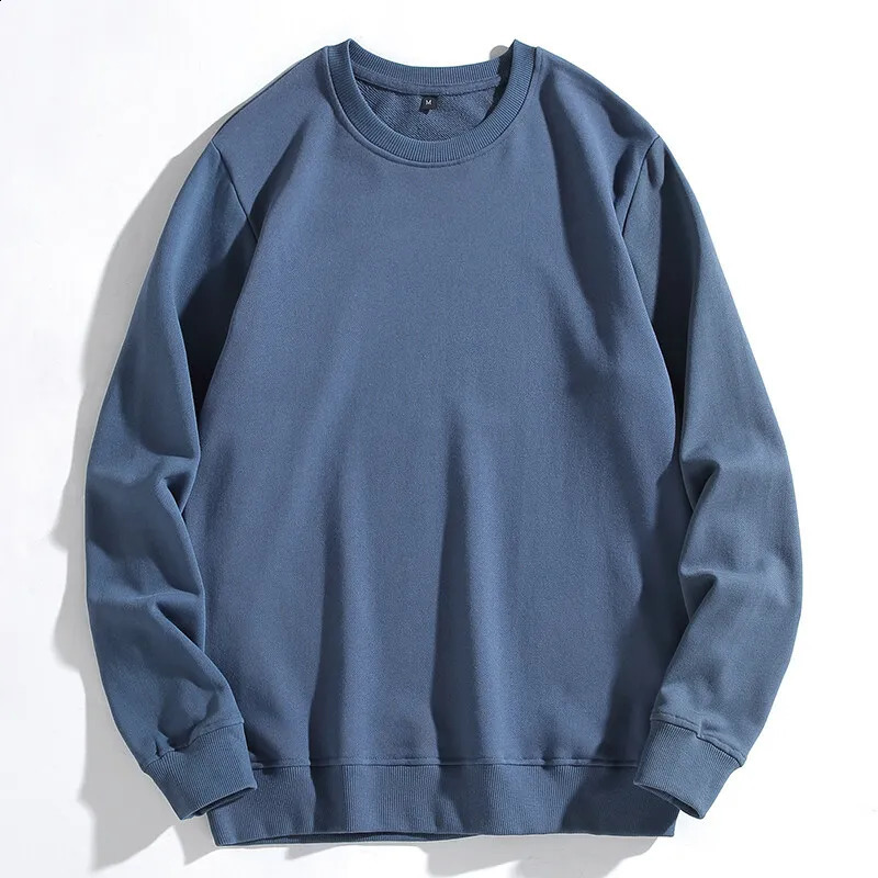 Spring Autumn 100 Cotton Sweatshirt Men Pullover O Neck Tees Streetwear Couple Hoodies Sweatshirts Tops Mens Clothing 2024 240918
