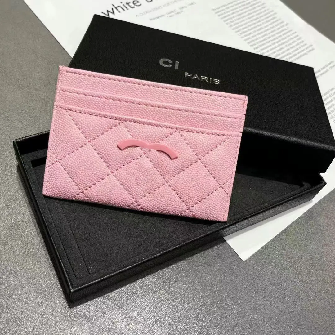 2024 cc wallet New brand fashion small checkered purse Alphabet Pearl Fashion Designer Card Bag portable Holders Hot sales Wallets chain bag 407