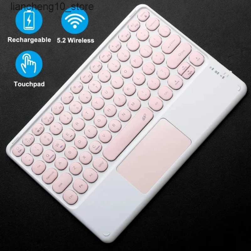 Claviers Touchpad Bluetooth Keyboard Trackpad pour les filles Voyage de voyage Clavier sans fil pour iPad Phone ordinaire Mac Mac Ultra-Slim 78ke