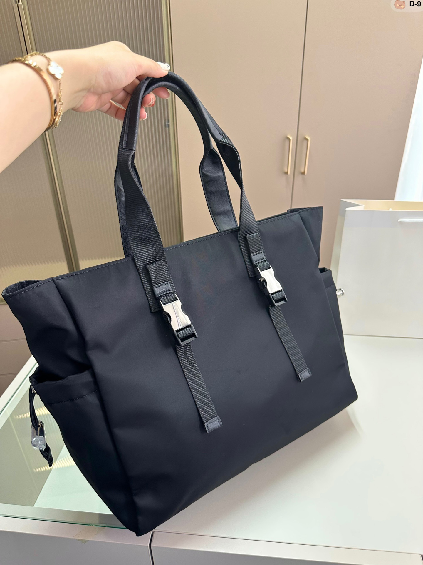 Tote Bags Large Black Women's Shoulder Bags Big Size Casual Totes Quality Nylon Crossbody Bag Female Travel Shopper Computer Handbag-image-876968251