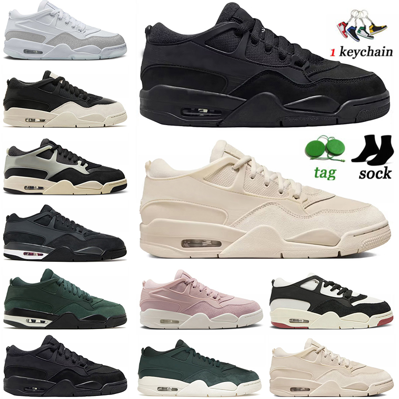 2024 Top Fashion 4 4S RM Black Cat Chaussures de basket-ball Douin de basket-ball Plateforme Hommes Femmes Mens Light Os Oxyding Green Trainers S