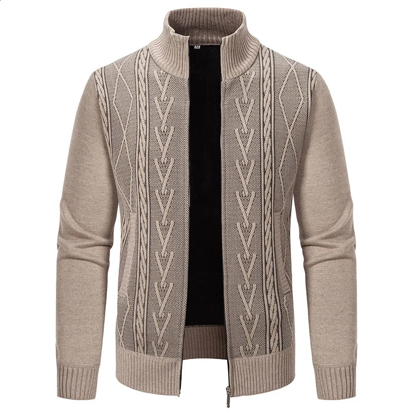 Belle entreprise et loisir pull pour hommes de haute qualité avec veste pour hommes en toison épaissi