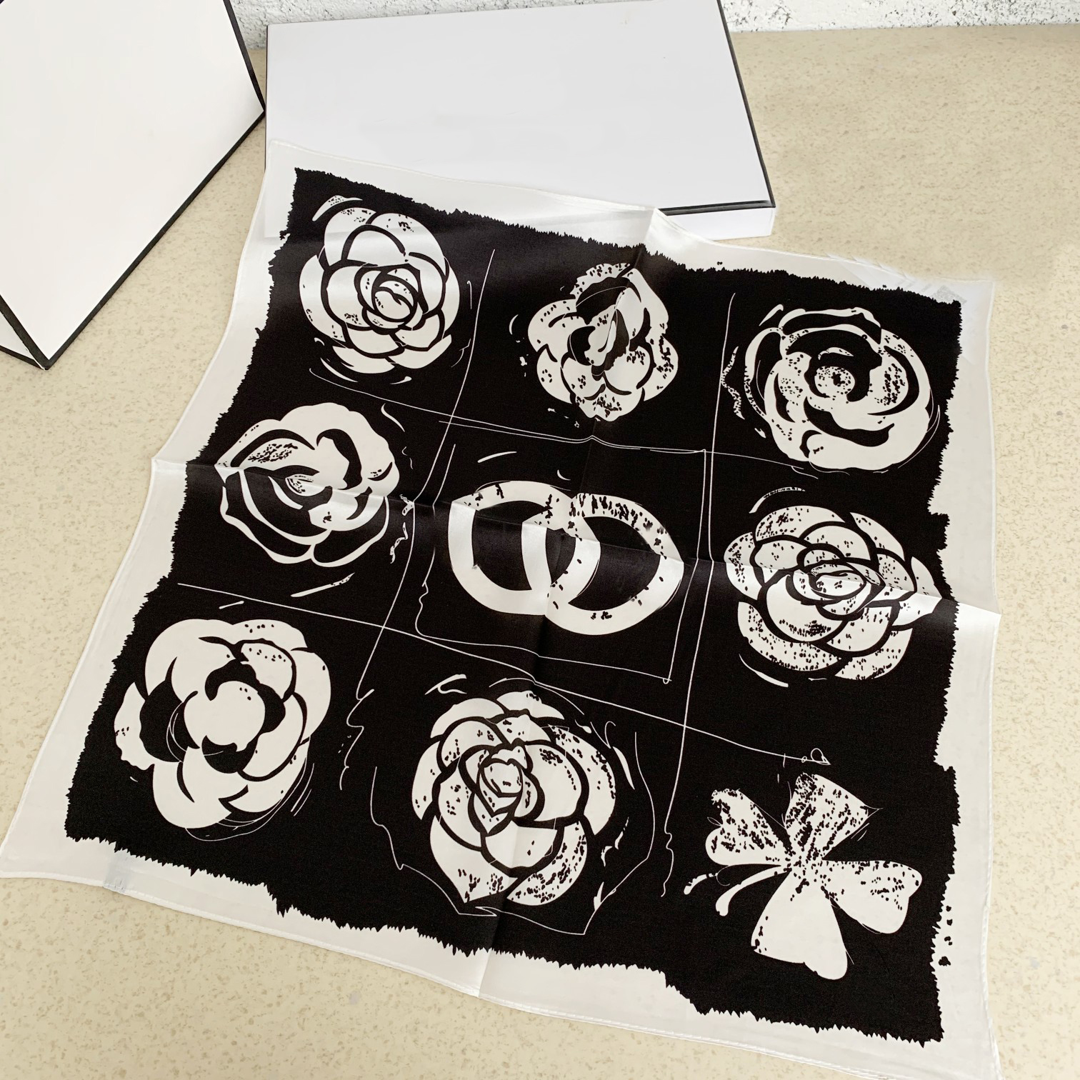 Spring Princess silk Scarf Luxury Goddess Scarves European Brand Shawl Fashion Versatile Hair Band Exquisite Design Youth Accessories Premium Gif-image-846133096