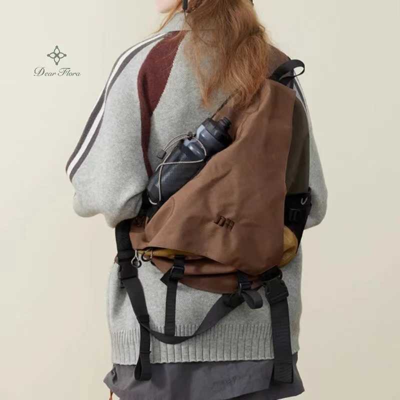 New Y2k Borsa a tracolla da viaggio in nylon leggero portatile Borsa a tracolla da viaggio alla moda Zaino casual Sport all'aria aperta Zaini unisex