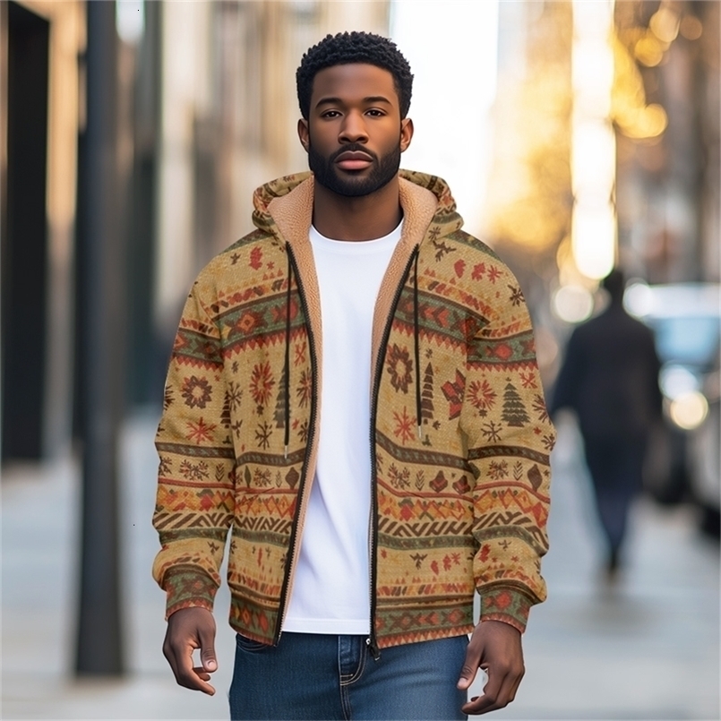Warm and comfortable mens winter jacket with zippered pockets thick wool lining jacket suitable for cold weather 240924CJ