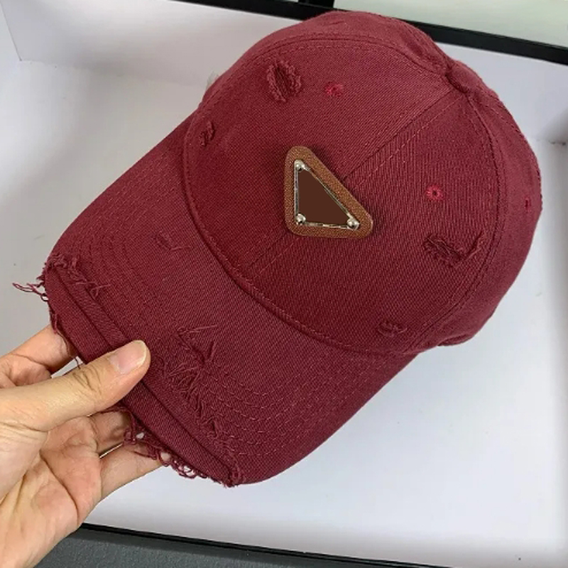 Women Ball Caps LetterColor Crowboy Geometric Design Couple Casual Fashion Sunshade Cap Men Washed Distressed Vintage Frayed Cap