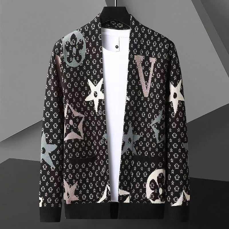 Men's Sweaters Designer New Fall Winter Brand Luxury Fashion Knit Cashmere Cardigan Sweater Korean Style Mens Trendy Cardigans Jacket Men Cl