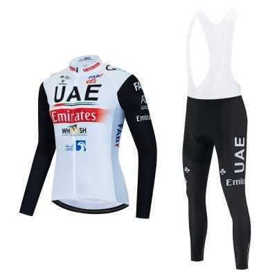 CyclingJersey Tour de France team version cycling wear men's long sleeve set cycling speed dry breathable road cycling wear H240925-image-985913816