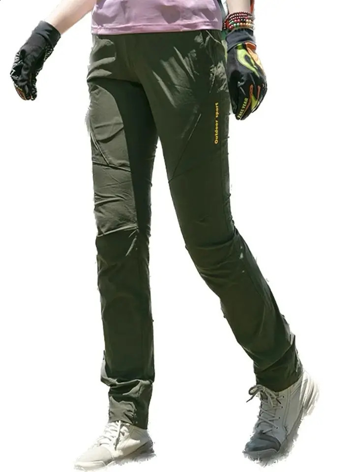 Womens waterproof hiking pants quick drying outdoor camping rock climbing hiking mountain hiking tear resistant summer 240925