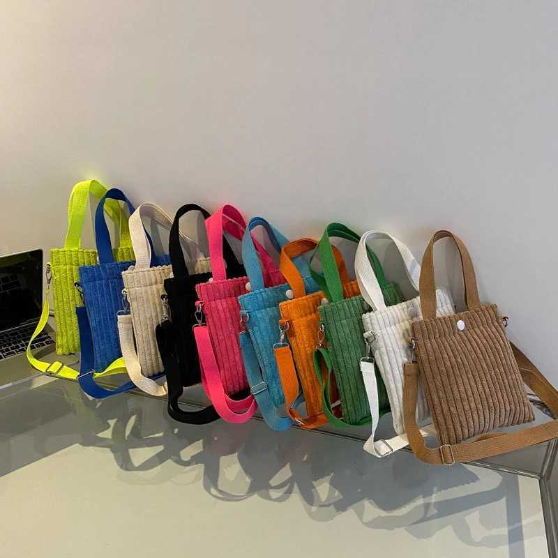 ISKYBOB Mini Women Corduroy Zipper Spring Summer New Fashion Handbag Single Shoulder Bag Crossbody Small Z240924